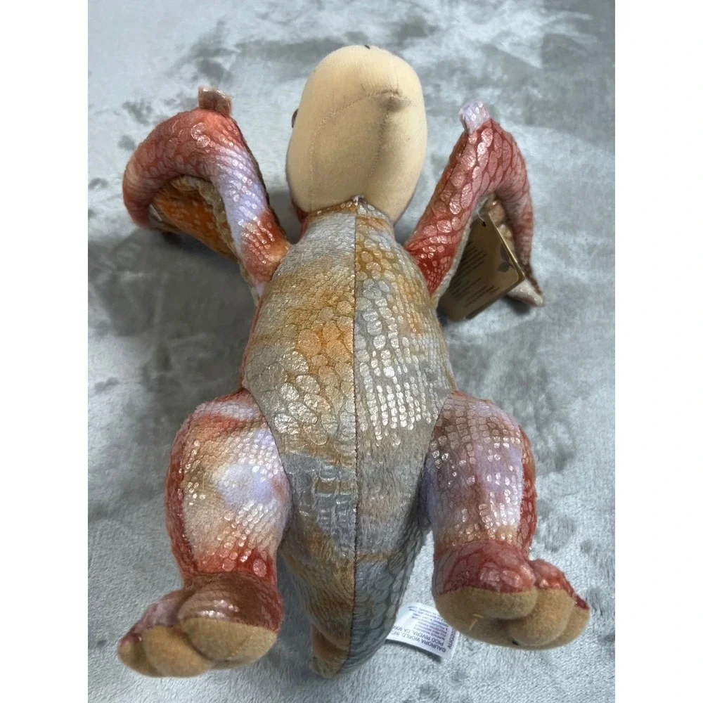 Aurora World Pteranodon Dinosaur Plush Shimmer Scaly‎ Red Orange Purple NWT 2022